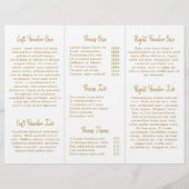 Elegant modern Simple Salon Gold-drievoudig brochu (Achterkant)