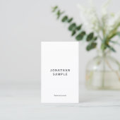 Elegant Modern Simple Template Vertical Business Visitekaartje (Staand voorkant)