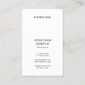 Elegant Modern Simple Template Vertical Business Visitekaartje (Achterkant)