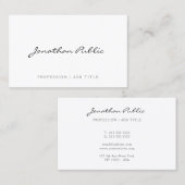 Elegant Modern Simple Trendy Calligraphed Name Visitekaartje (Voorkant / Achterkant)