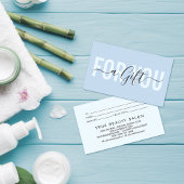 Elegant modern Simple Typography Cadeaubon Visitekaartje