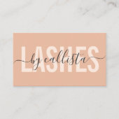 Elegant modern Simple Typography Lashes Business C Visitekaartje (Voorkant)