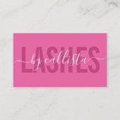Elegant modern Simple Typography Lashes Business C Visitekaartje (Voorkant)