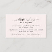 Elegant modern Simple Typography Nail Artist Visitekaartje (Achterkant)