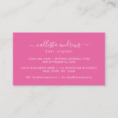 Elegant modern Simple Typography Nail Artist Visitekaartje (Achterkant)