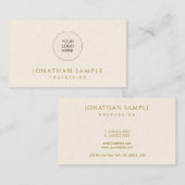 Elegant modern Sjabloon Gold look-tekst Visitekaartje (Voorkant / Achterkant)