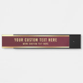 Elegant Modern Sjabloon Uw aangepaste tekst hier Deurbordje (Voorkant)