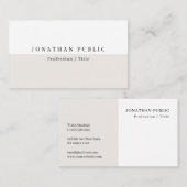 Elegant Modern Slank Design Sjabloon Professional Visitekaartje (Voorkant / Achterkant)