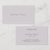 Elegant modern Smart Plain Professional Cool Visitekaartje (Voorkant / Achterkant)