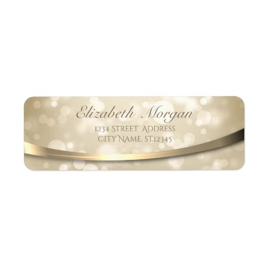Elegant Modern Sophisticated, Bokeh Etiket (Voorkant)