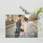 Elegant Modern sparen de Foto WS van het Verloving Kaart (Staand voorkant)