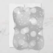 Elegant Modern Sparkly Christmas Party Kaart (Achterkant)