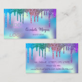 Elegant modern station Holographic Voeg uw Logo to Visitekaartje (Voorkant / Achterkant)