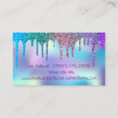 Elegant modern station Holographic Voeg uw Logo to Visitekaartje (Achterkant)