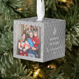 Elegant Modern Stijlvol 3 Familie Foto Kerstmis Decoratie