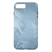 Elegant modern stijlvol babyblauw uiterlijk Case-Mate iPhone case (Achterkant)