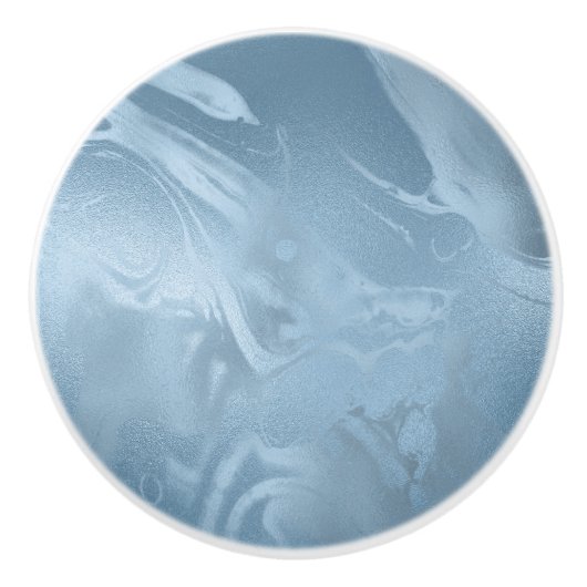 Elegant modern stijlvol babyblauw uiterlijk keramische knop (Voorkant)