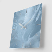Elegant modern stijlvol babyblauw uiterlijk vierkante klok (Hoek)