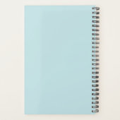 Elegant modern, stijlvol blauw getijde met gedicht planner (Achterkant)