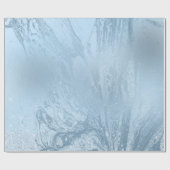 Elegant modern stijlvol blauw glitter marmer cadeaupapier (Vlak)