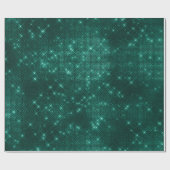 Elegant modern, stijlvol blauwgroen glitter cadeaupapier (Vlak)