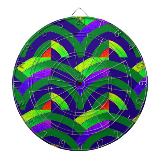 elegant modern , stijlvol chevron dartbord (Voorkant)