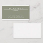 Elegant modern, stijlvol design met hoge prijs, lu visitekaartje (Voorkant / Achterkant)