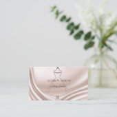 Elegant modern stijlvol dress visitekaartje (Staand voorkant)