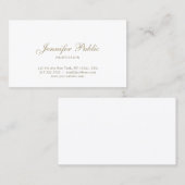 Elegant modern, stijlvol en grafisch vormontwerp visitekaartje (Voorkant / Achterkant)