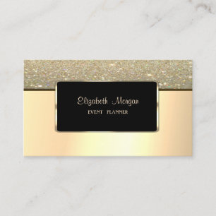 Elegant modern, stijlvol, Faux Gold Glitter Visitekaartje