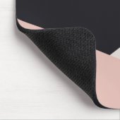 Elegant modern stijlvol geometrisch kleurenblok muismat (Hoek)