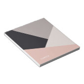 Elegant modern stijlvol geometrisch kleurenblok notitieblok (Schuin)
