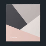 Elegant modern stijlvol geometrisch kleurenblok notitieblok<br><div class="desc">Minimalistisch en kleurrijk geometrisch ontwerp.</div>