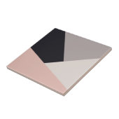 Elegant modern stijlvol geometrisch kleurenblok tegeltje (Zijkant)