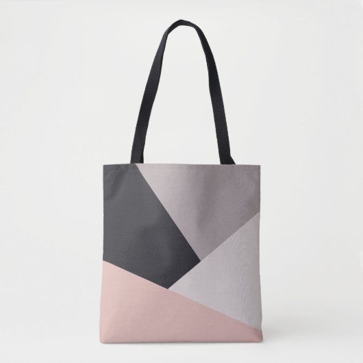 Elegant modern stijlvol geometrisch kleurenblok tote bag (Voorkant)