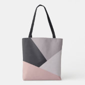 Elegant modern stijlvol geometrisch kleurenblok tote bag (Achterkant)