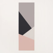 Elegant modern stijlvol geometrisch kleurenblok yogamat (Achterkant)