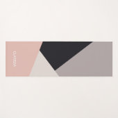 Elegant modern stijlvol geometrisch kleurenblok yogamat (Voorkant (horizontaal))