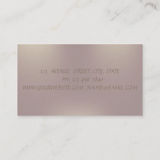 Elegant modern, stijlvol, gestript visitekaartje (Achterkant)