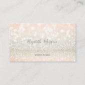 Elegant modern Stijlvol Glitter Bokeh Visitekaartje (Voorkant)