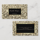 Elegant modern Stijlvol Glitter, Lijst Visitekaartje (Voorkant / Achterkant)