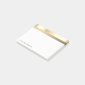 Elegant Modern Stijlvol Goud -Persoonlijk Post-it® Notes (Schuin)