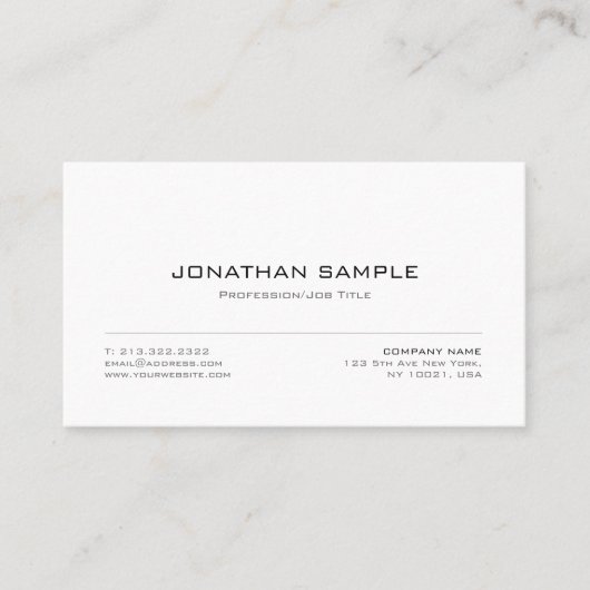 Elegant modern, stijlvol grafisch ontwerp met hoge visitekaartje (Voorkant)