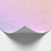 Elegant modern, stijlvol holografisch cadeaupapier (Hoek)