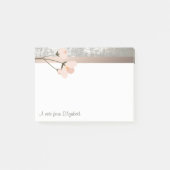 Elegant modern, stijlvol, langzamer gepersonalisee post-it® notes (Voorkant)