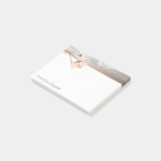 Elegant modern, stijlvol, langzamer gepersonalisee post-it® notes (Schuin)