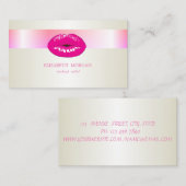 Elegant modern, stijlvol, lips visitekaartje (Voorkant / Achterkant)