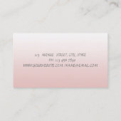 Elegant modern stijlvol Lotus Visitekaartje (Achterkant)