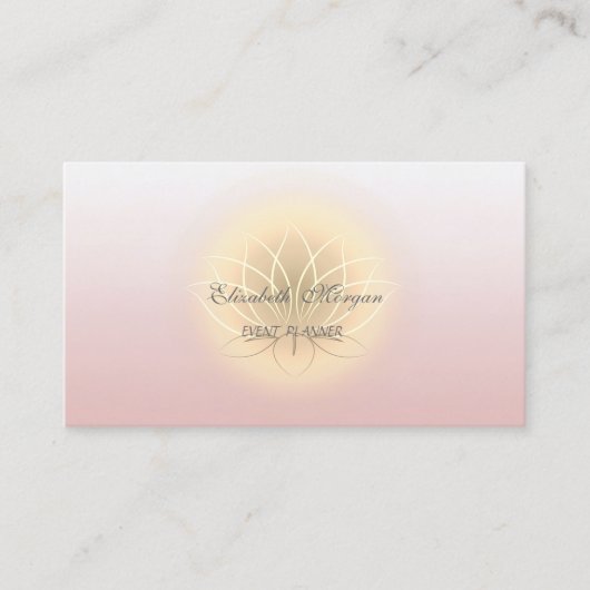 Elegant modern stijlvol Lotus Visitekaartje (Voorkant)