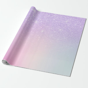 Elegant modern, stijlvol meisje ombre paarse glitt cadeaupapier